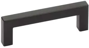 Emtek Warwick Pull Available in 7 Sizes and 6 Finishes - 86706US19 - (Center to Center 5", Flat Black - US19)
