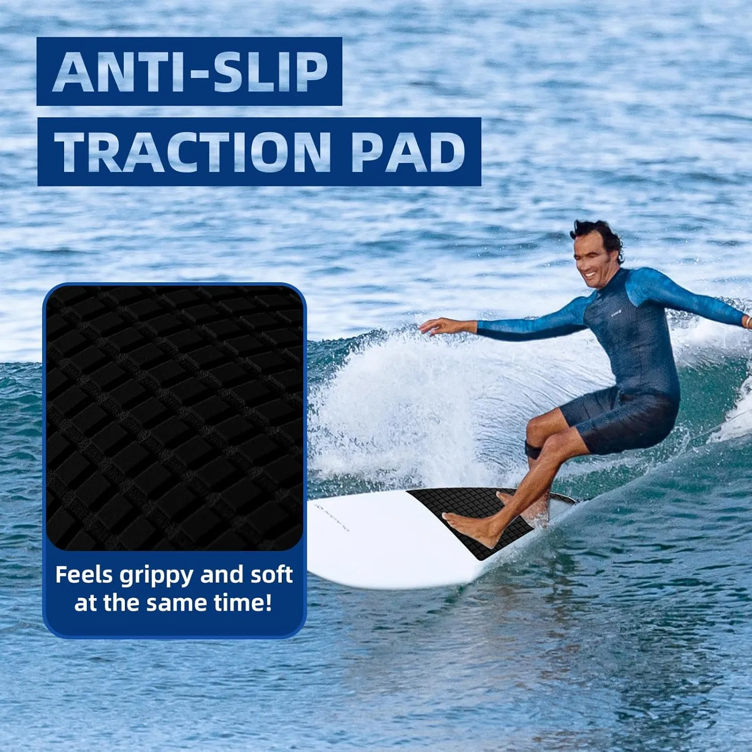 EVA Foam Boat Flooring Decking Sheet Surfboard Traction Pad Universal DIY Anti-Slip Grip Traction Mat for Kayak Yacht Fishing Boat Skateboard Skimboard Step RV Black Dark Grey