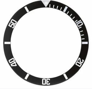 Ewatchparts Bezel Insert Flat Compatible With Tag Heuer Professional 1000 980.113B 980.013N Watch Black
