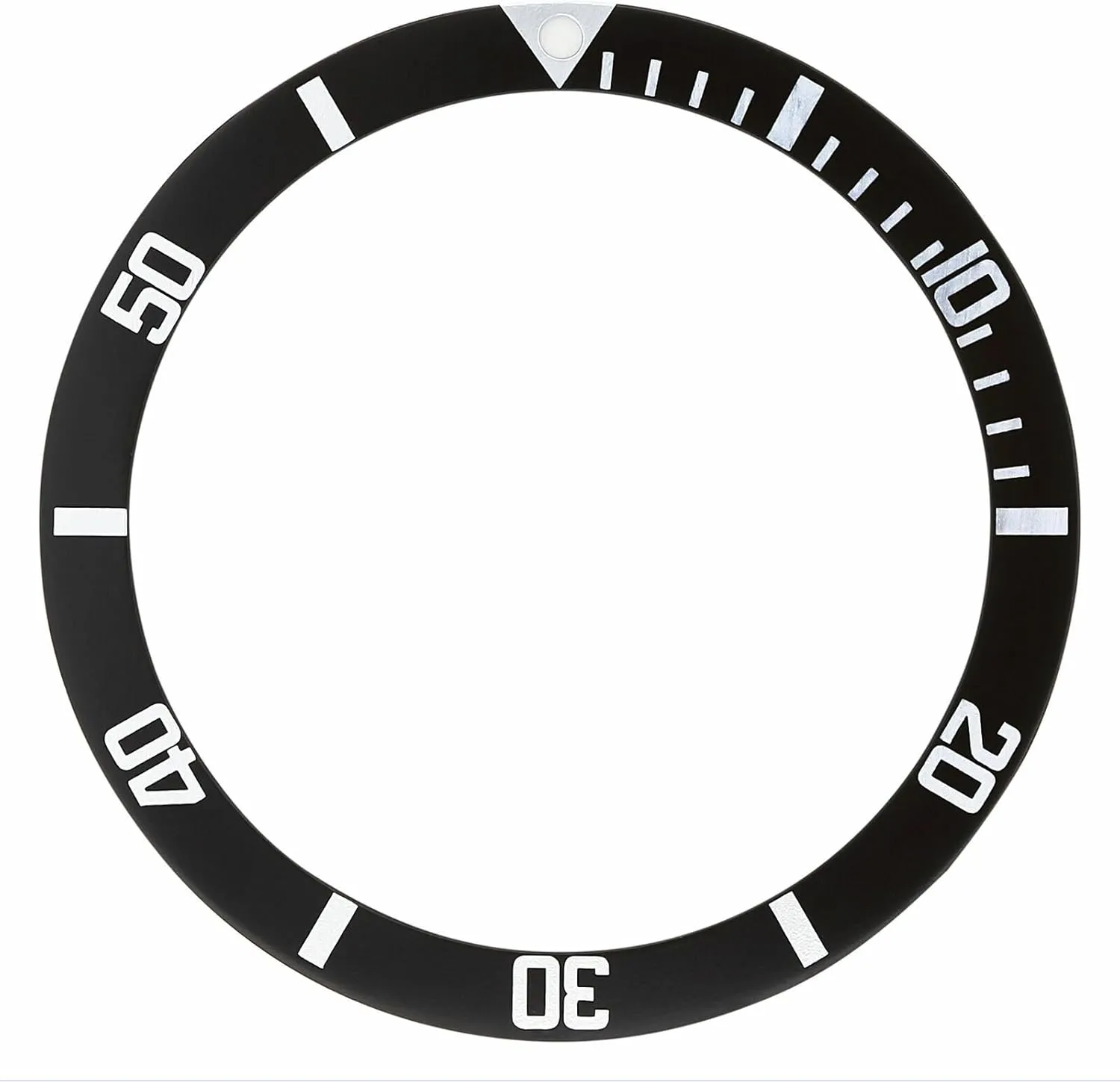 Ewatchparts Bezel Insert Flat Compatible With Tag Heuer Professional 1000 980.113B 980.013N Watch Black