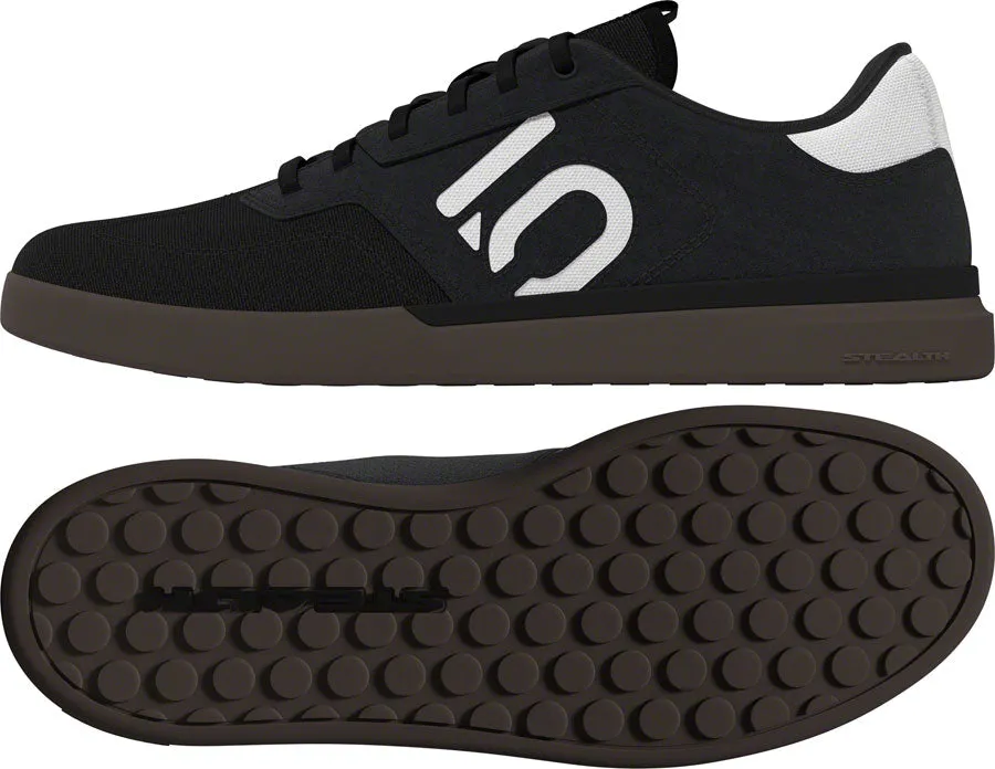 Five Ten Sleuth Canvas Flat Shoes - Men's, Core Black/Core Black/FTWR White, 12