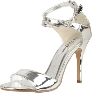 Forever Womens Open Toe Criss Cross Ankle Strap High Stiletto Heel Pump Sandals