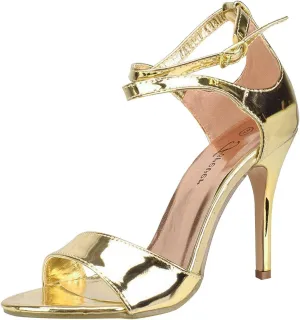 Forever Womens Open Toe Criss Cross Ankle Strap High Stiletto Heel Pump Sandals