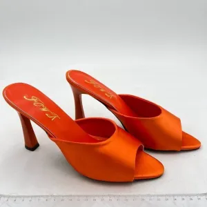 FOWT Womens Pointed Toe High Heels Shoes Ladies Slip On Stilettos Mule Sandals