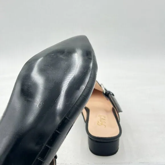 FOWT  Women's Pointy Toe Slidess for Women,Flat Mule Slides,Slip On Shoes