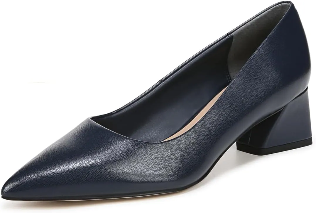 Franco Sarto Women's Racer Pointed Toe Block Heel Pump