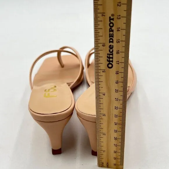 FSJ Women Casual Flip Flop Slide Mule Shoes Square Open Toe Thong Sandal Summer
