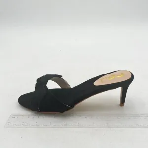 FSJ Women Casual Peep Toe Mule Sandals Stiletto High Heels Party Evening Shoe