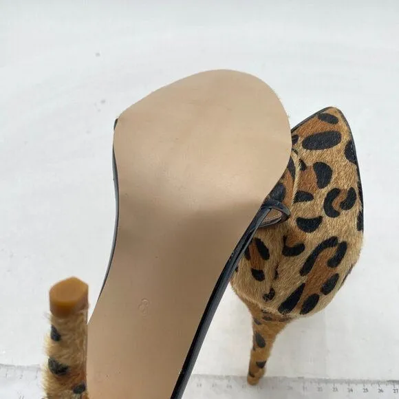 FSJ Women Comfort Low Kitten Heel Sandals Mules Peep Toe Slide Slip On Summer