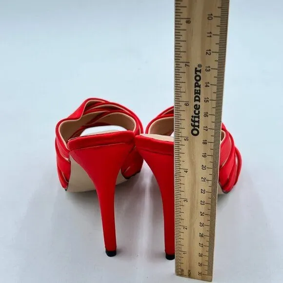 FSJ Women Sexy Strappy Open Toe Sandals Stiletto High Heel Slip On Backless Mule