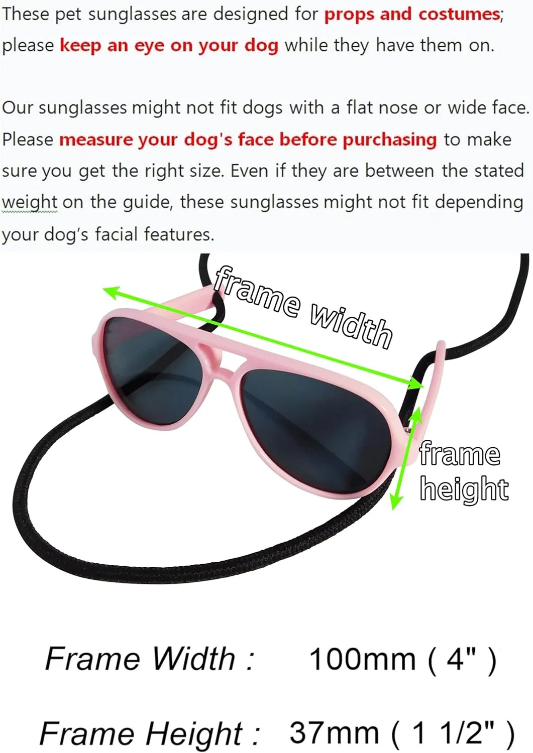 G029 Dog Cat Pet Aviator Pilot Sunglasses Glasses for Small Breeds up to 15lbs (2-Pack Black   Pink-Pink Mirror)
