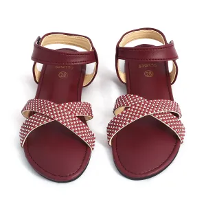 Girls Sandal - Maroon