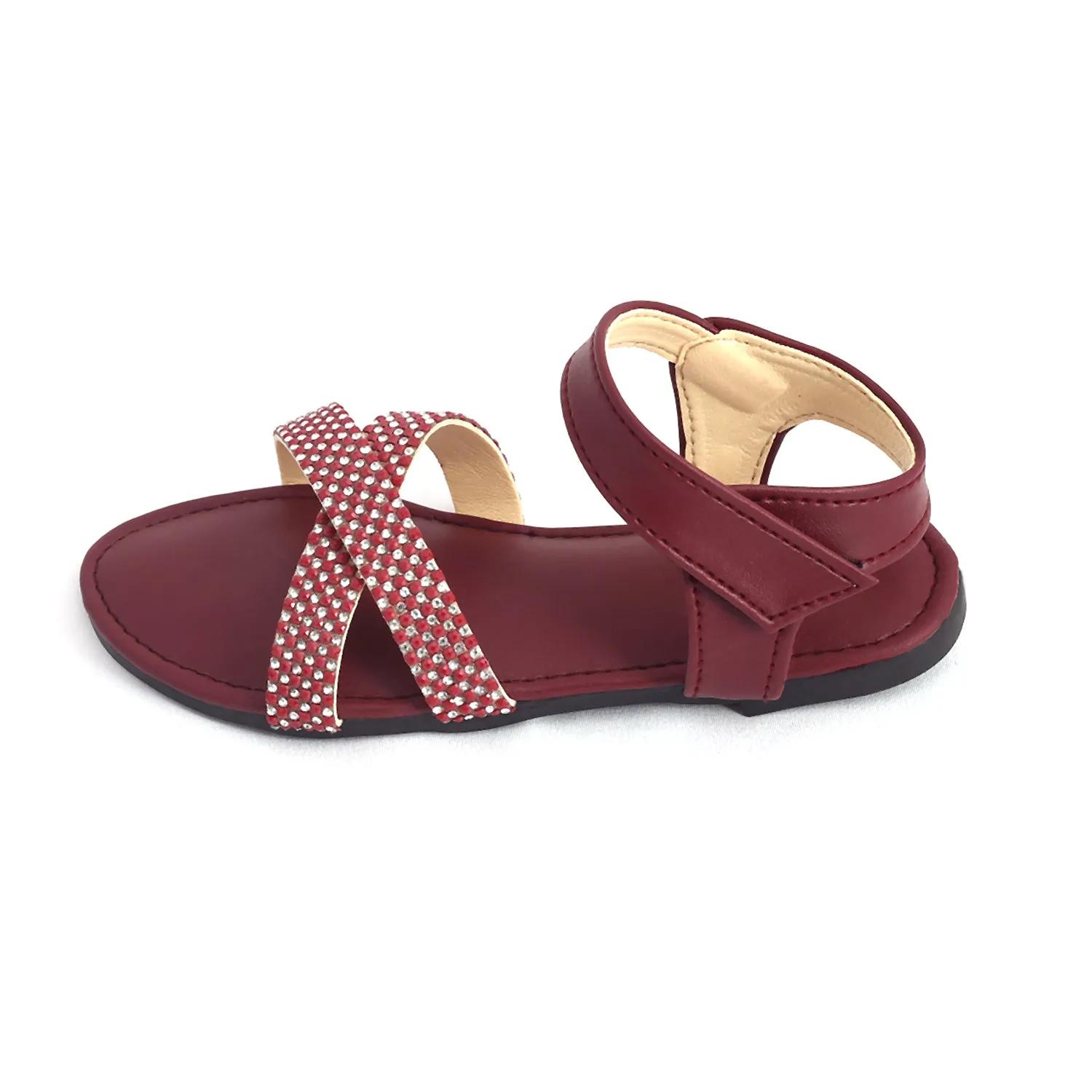 Girls Sandal - Maroon