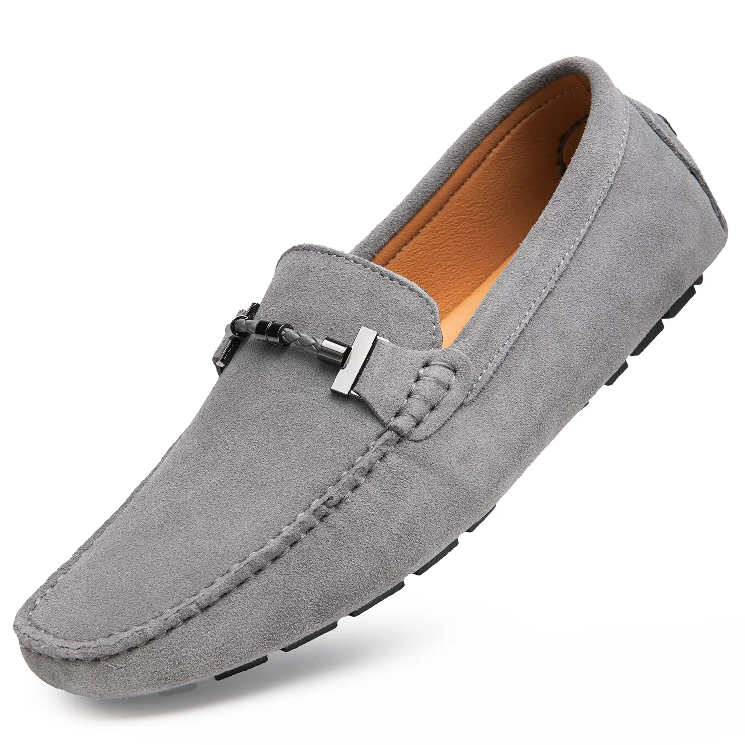 Go Tour Men's Penny Loafers Moccasin Driving Shoes Slip on Flats Boat Shoes