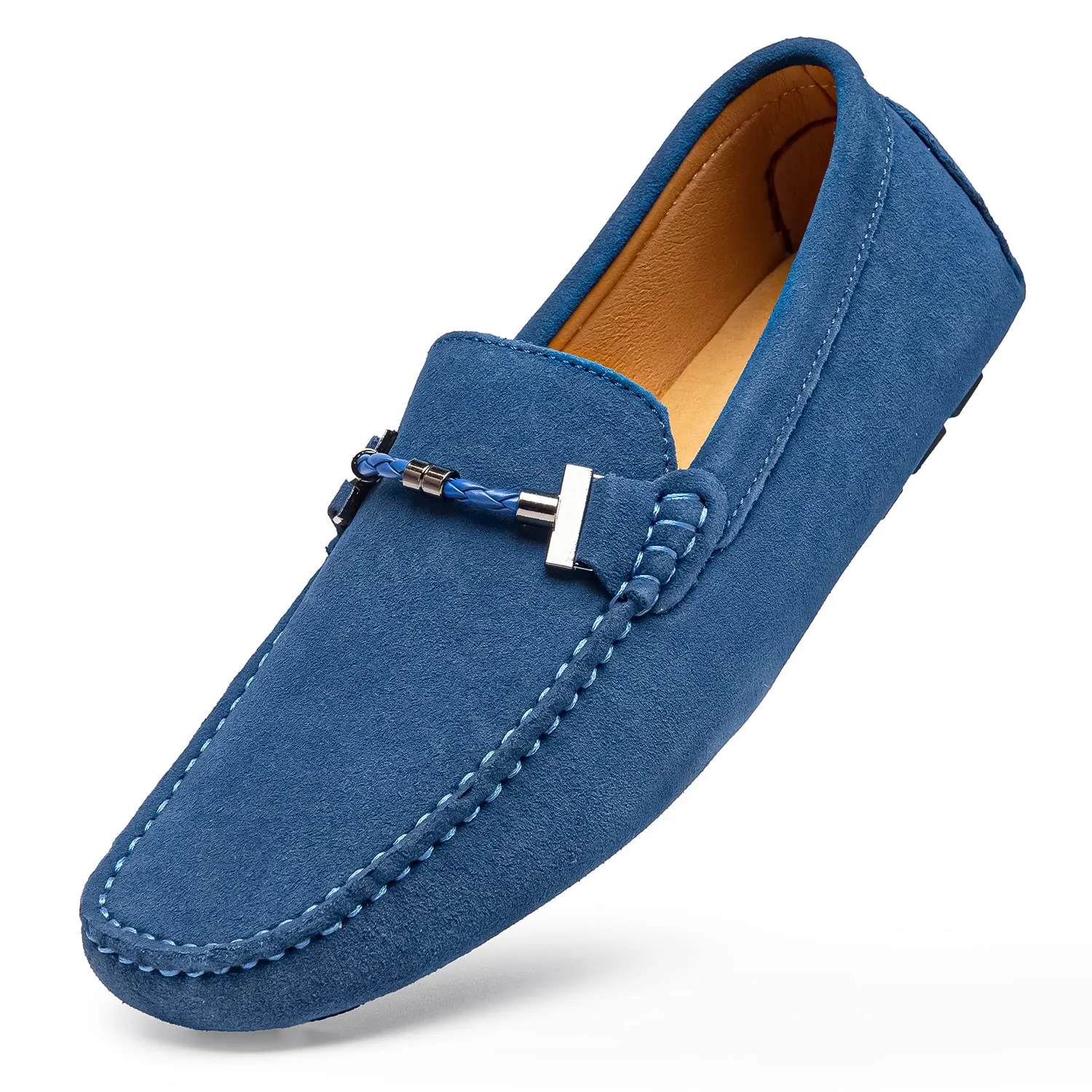 Go Tour Men's Penny Loafers Moccasin Driving Shoes Slip on Flats Boat Shoes