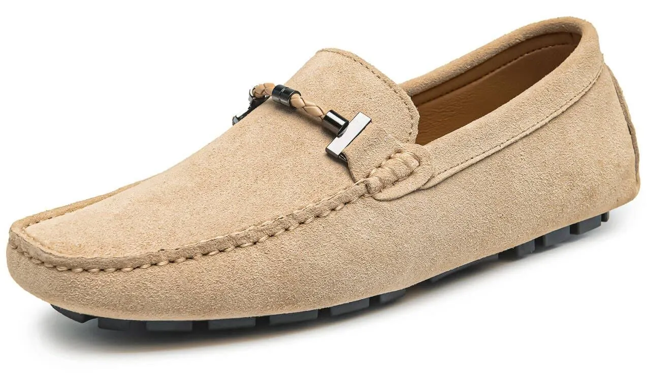 Go Tour Men's Penny Loafers Moccasin Driving Shoes Slip on Flats Boat Shoes