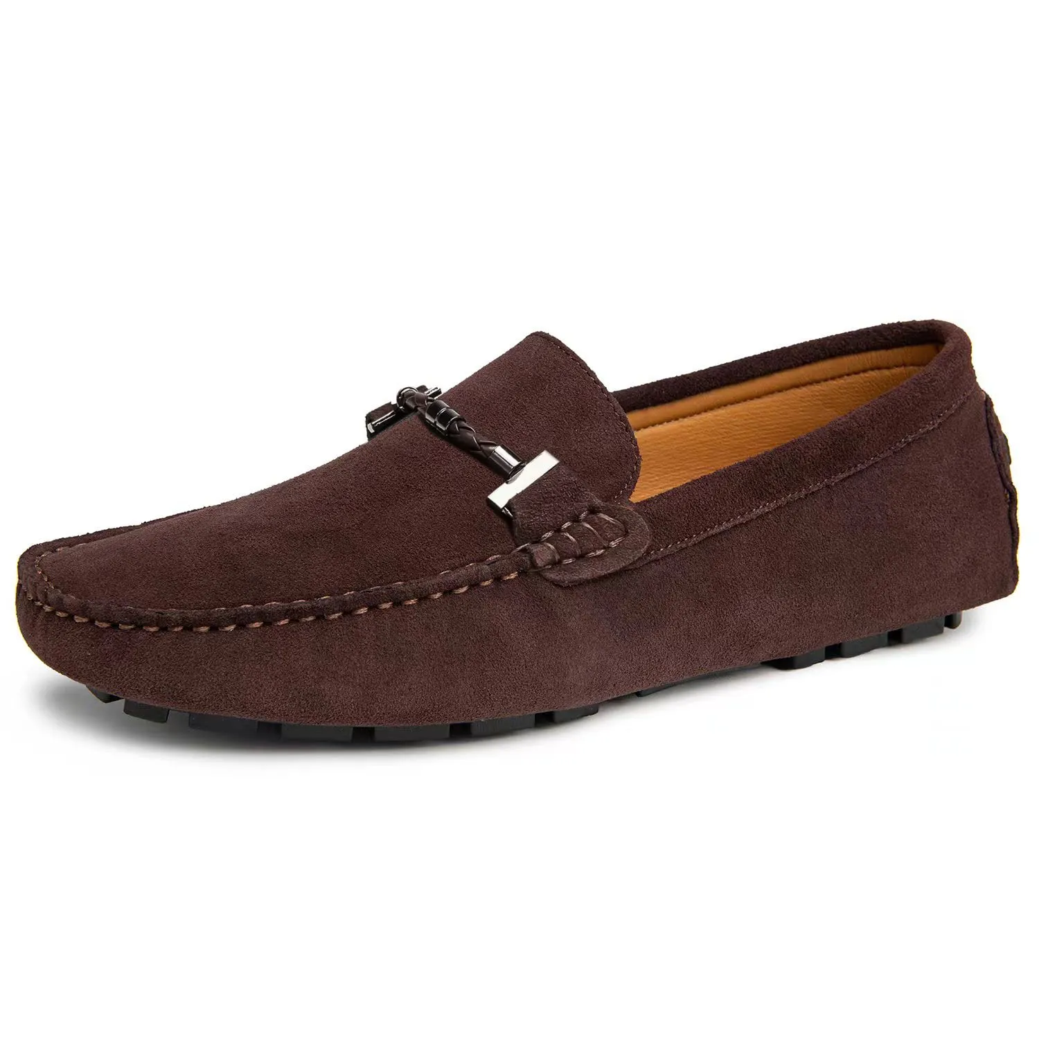 Go Tour Men's Penny Loafers Moccasin Driving Shoes Slip on Flats Boat Shoes