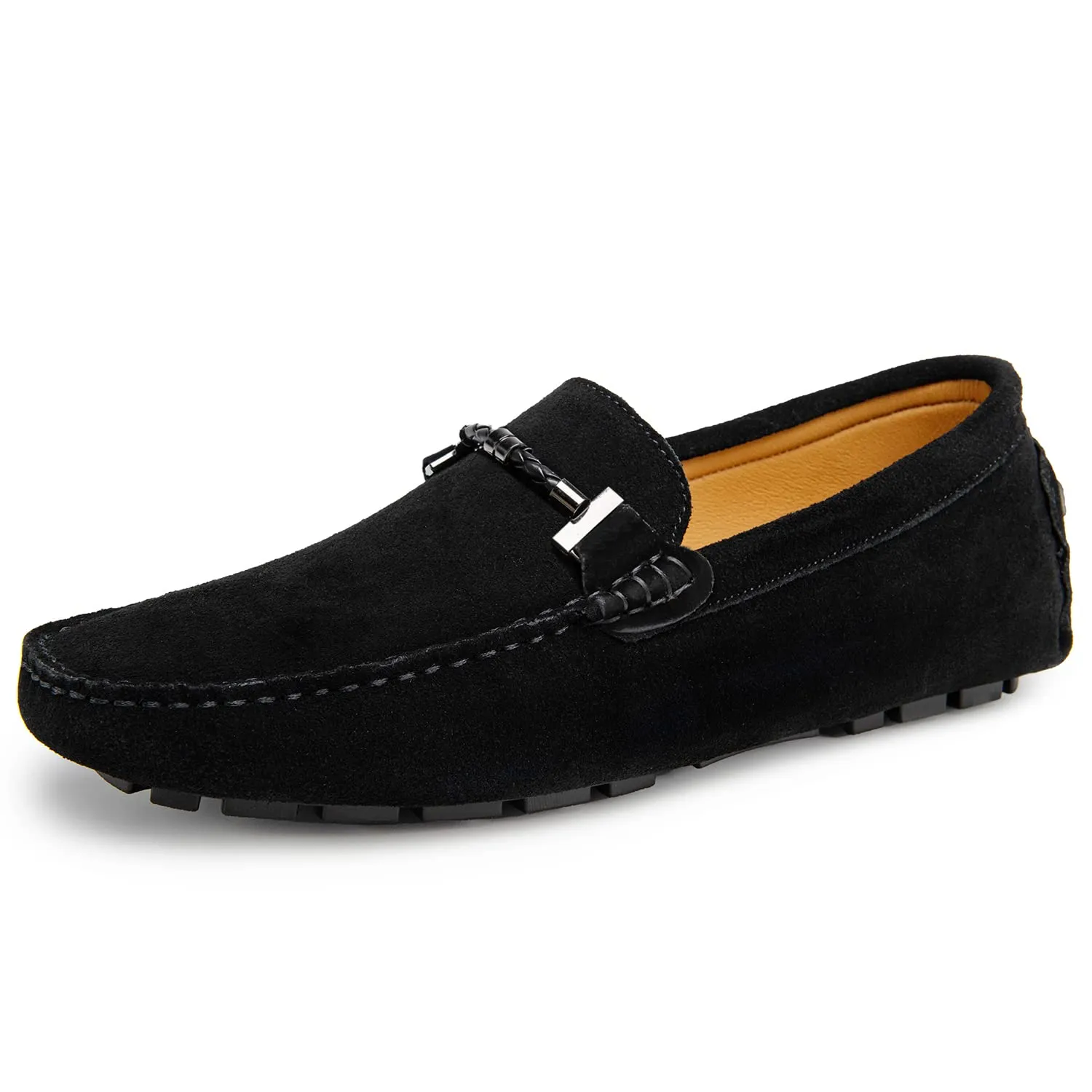 Go Tour Men's Penny Loafers Moccasin Driving Shoes Slip on Flats Boat Shoes