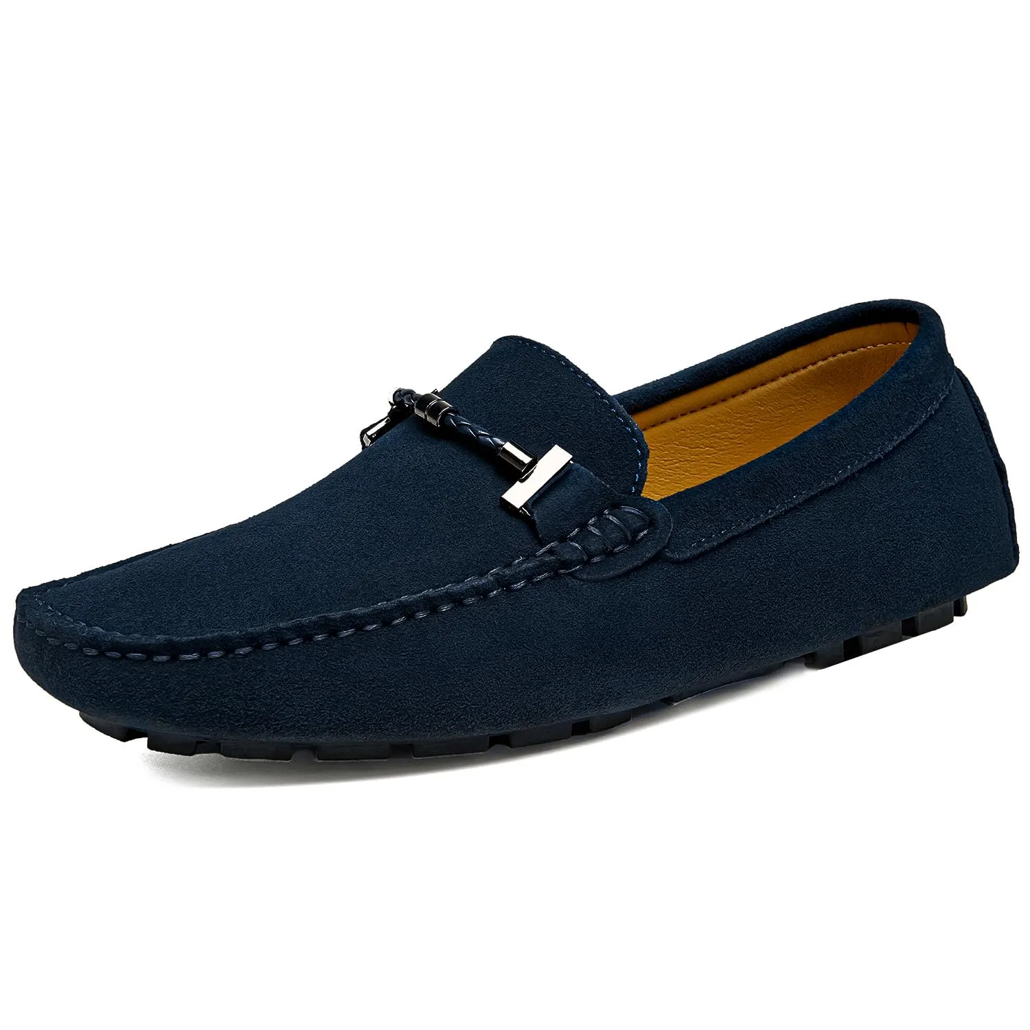 Go Tour Men's Penny Loafers Moccasin Driving Shoes Slip on Flats Boat Shoes