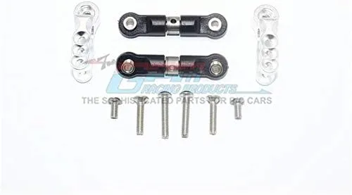 GPM for Traxxas E-Revo 2.0 VXL Brushless (86086-4) Upgrade Parts Aluminum Servo Horn with Stainless Steel Adjustable Steering Link - 4Pc Set Silver