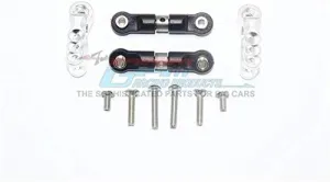 GPM for Traxxas E-Revo 2.0 VXL Brushless (86086-4) Upgrade Parts Aluminum Servo Horn with Stainless Steel Adjustable Steering Link - 4Pc Set Silver