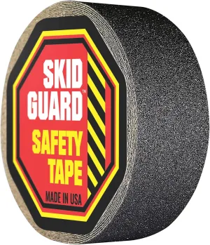 Grip Tape for Stairs (4x30') Anti-Slip Tape - Non Skid Black Grip Tape - Non Slip Tape for Indoor, Outdoor Steps - Grip Tape for Skateboards -Anti Slip Stair Treads - Traction Friction Tape
