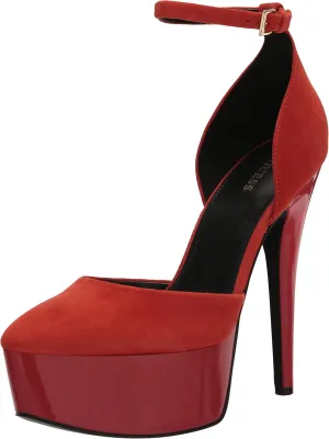 Guess Women's Rachal Pump, Orange Suede 800, 10