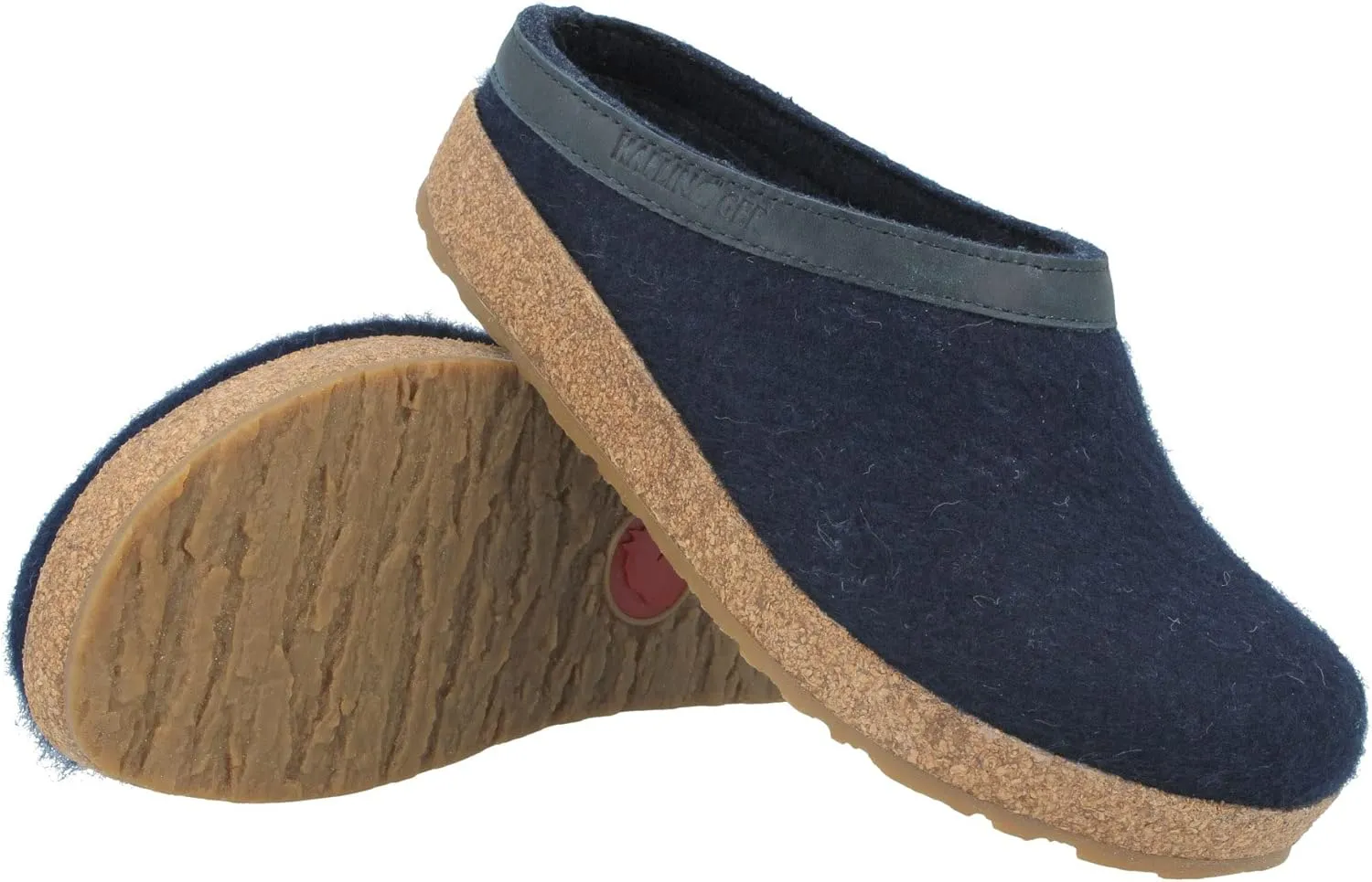 HAFLINGER Unisex-Adult GZL Boat Shoe Trimmed Wool Clogs
