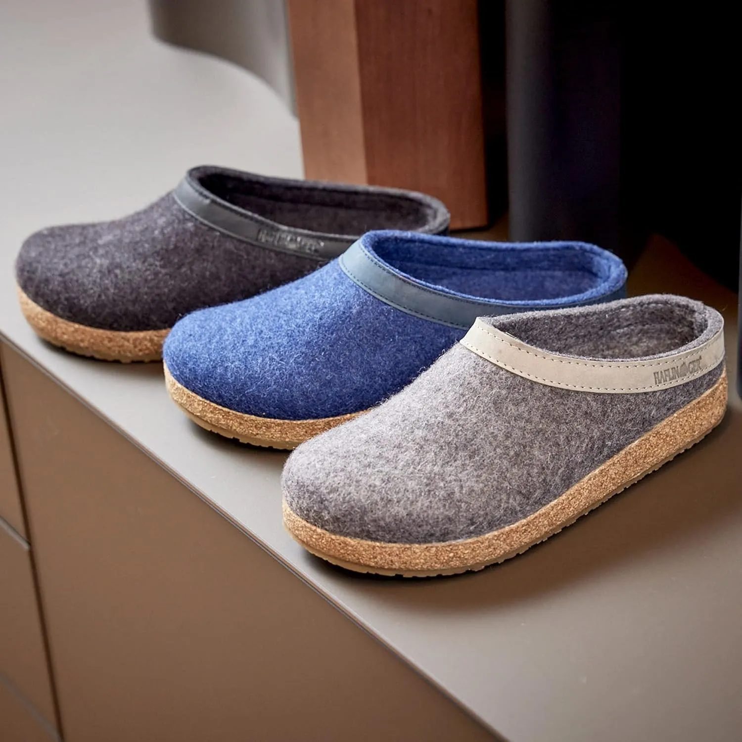 HAFLINGER Unisex-Adult GZL Boat Shoe Trimmed Wool Clogs