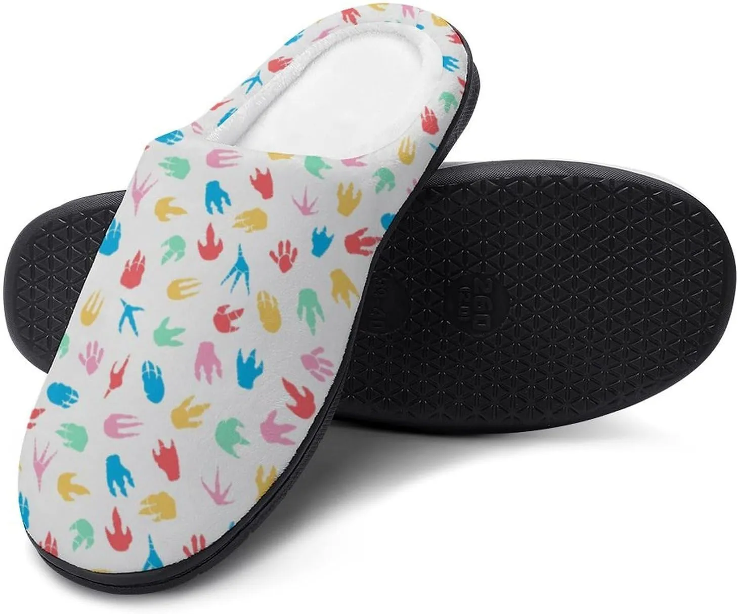 Halloween Slippers For Women Warm Memory Foam Cotton House Slippers Clogs Slippers Slip-On Shoes Indoors Outdoor