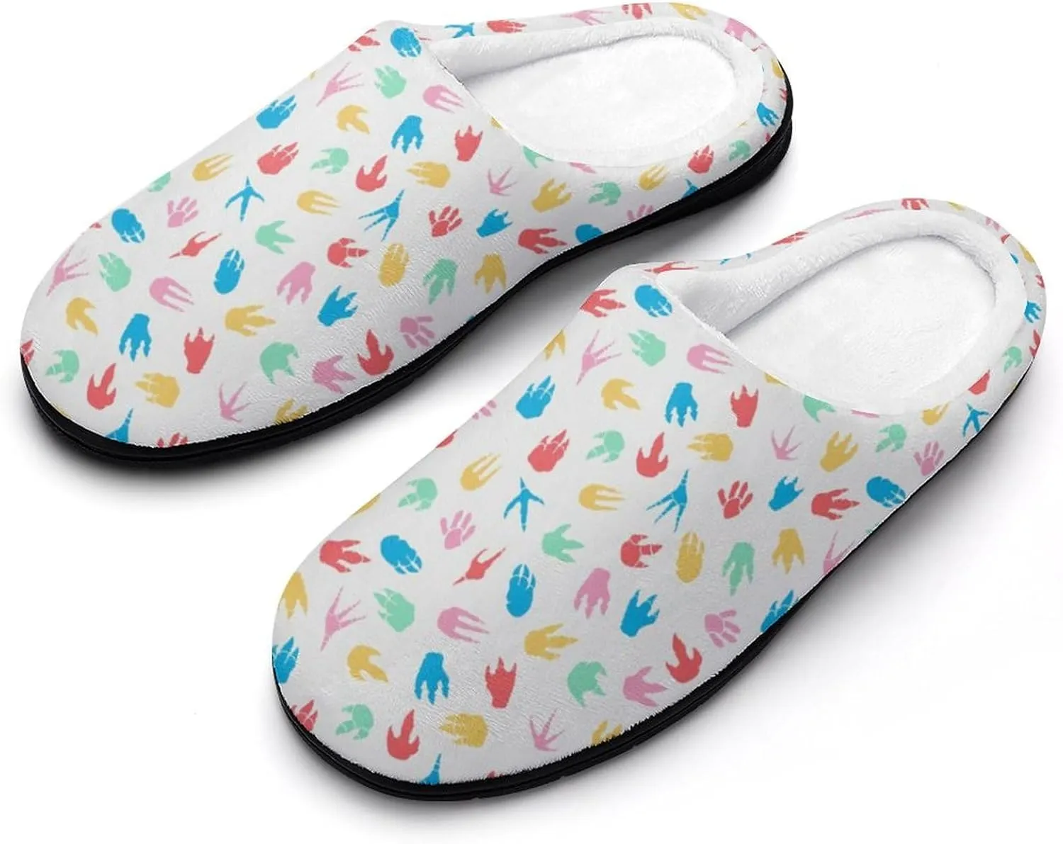 Halloween Slippers For Women Warm Memory Foam Cotton House Slippers Clogs Slippers Slip-On Shoes Indoors Outdoor