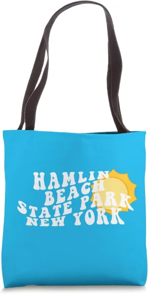 Hamlin Beach State Park New York NY Retro Souvenir Vacation Tote Bag