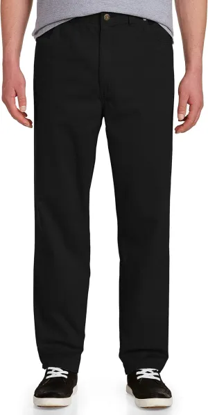 Harbor Bay by DXL Men's Big and Tall Continuous Comfort Pants Black x