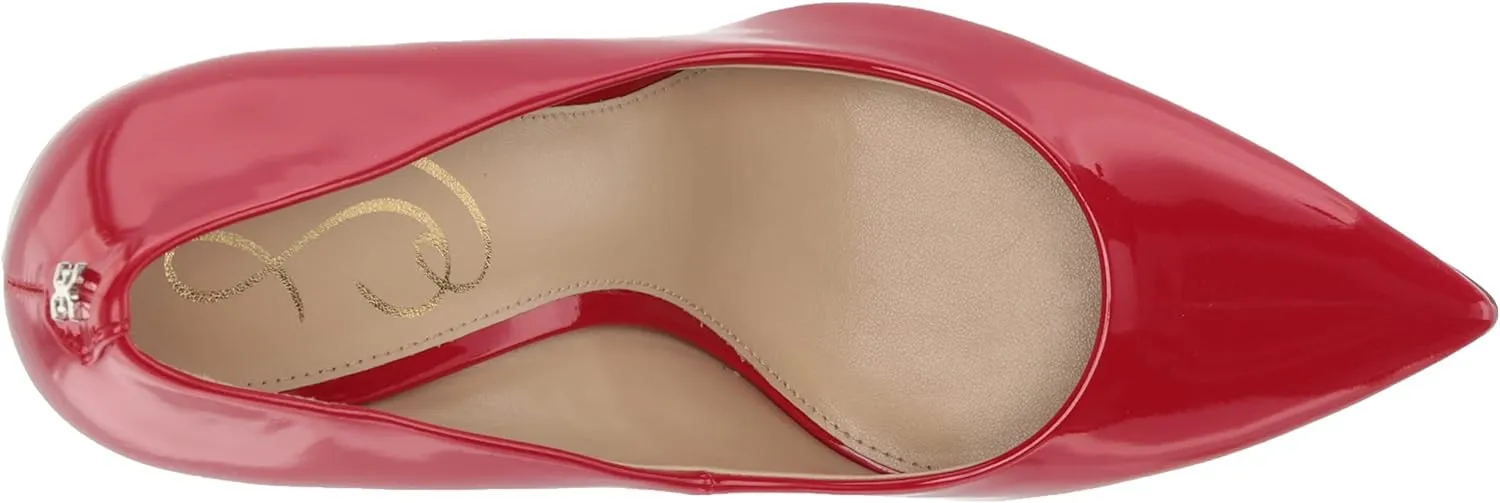 Hazel Toe Slip Ruby Responsive Sam Pointed On Efficient communication Pumps Dress Heeled Red Stiletto Edelman
