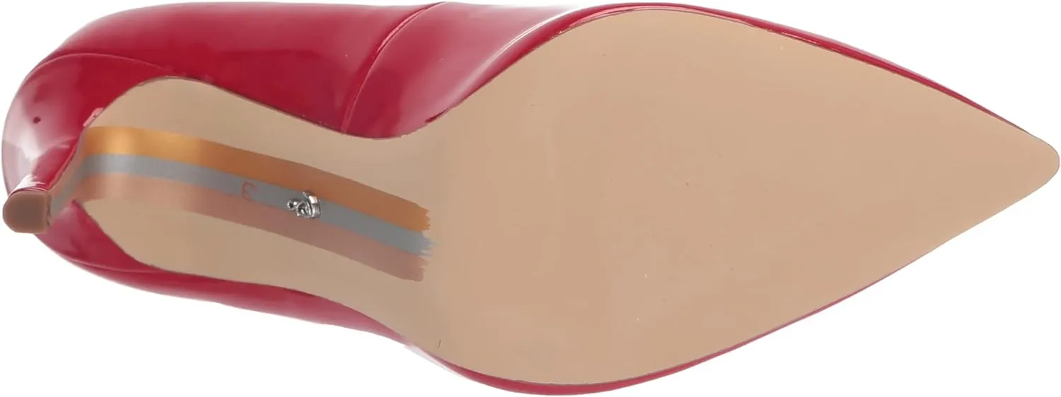 Hazel Toe Slip Ruby Responsive Sam Pointed On Efficient communication Pumps Dress Heeled Red Stiletto Edelman