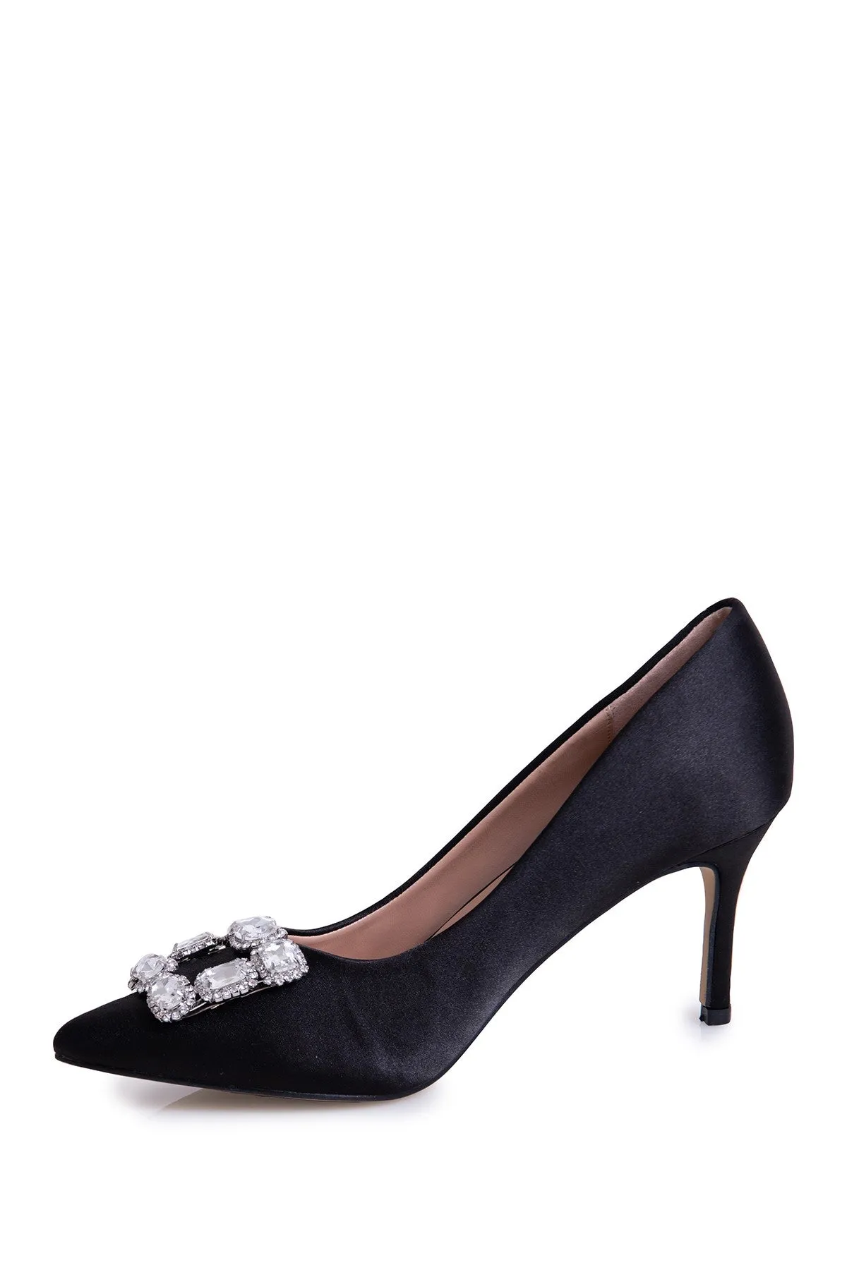 Heel Toe Big Lorraine Pointed Pumps Safe transaction Formal Lauren Jewel Artistic Embellished Low Carolyn