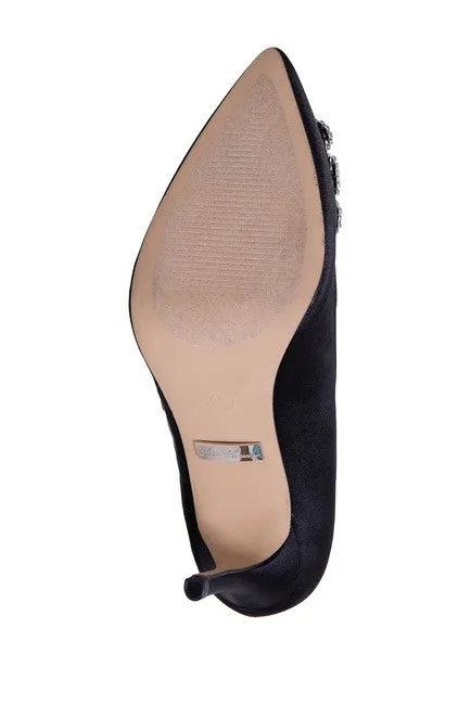 Heel Toe Big Lorraine Pointed Pumps Safe transaction Formal Lauren Jewel Artistic Embellished Low Carolyn
