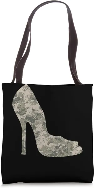 Heels Digital Camo Women's Camouflage High Heels Tote Bag