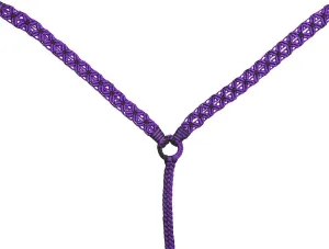 HILASON Horse Breast Collar Braided Paracord Pink/Black