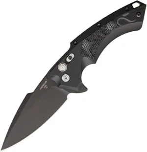 Hogue 34559 X5 4" Folder CPM154 Spear Point Blade Black Finish - Black Aluminum Frame G-Mascus Black G10 Insert