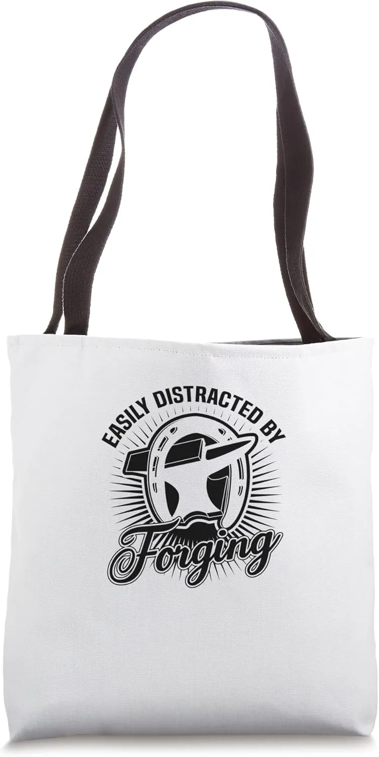 Horse Hooves Farrier Distracted by Horses Tote Bag