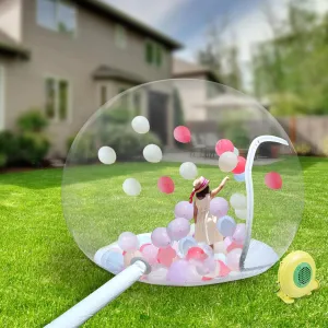 Inflatable Bubble Camping Tent, Outdoor Clear Dome Camping Cabin Bubble Tent Transparent Bubble House Dome Camping Tent w/Blower