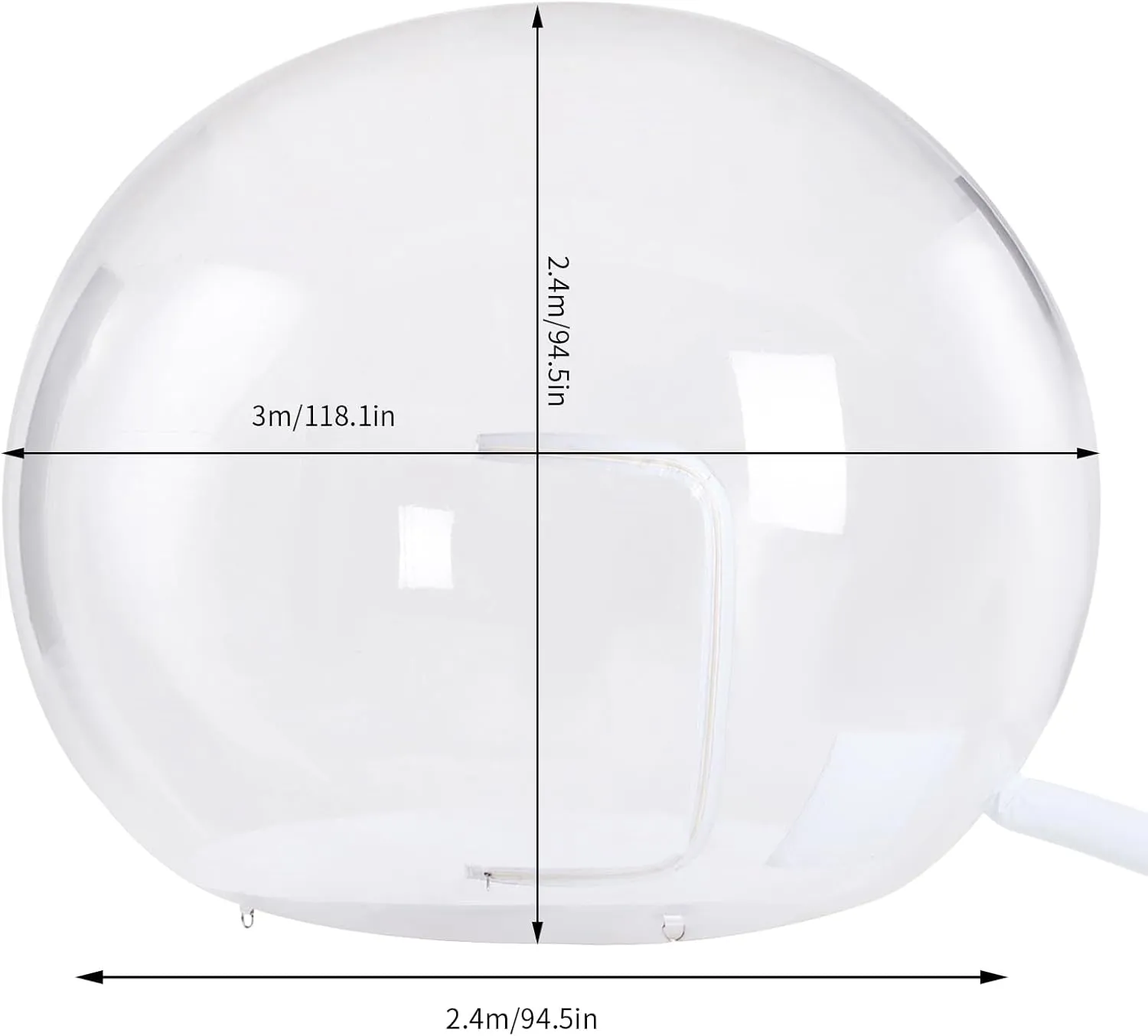 Inflatable Bubble Camping Tent, Outdoor Clear Dome Camping Cabin Bubble Tent Transparent Bubble House Dome Camping Tent w/Blower