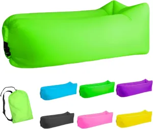 Inflatable Lounger Air Sofa Hammock, Inflatable Couch for Camping, Portable Waterproof Anti-Air Leaking Pouch Couch Air Chair for Outdoor, Beach, Hiking, Picnics, Music Festivals