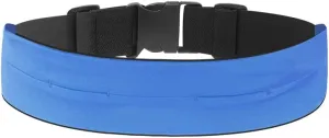 Invisible Running Belt for Phone, Sports Fitness Waist Band for Women Men, Adjustable Pouch with buckle, Hidden key hook, Ultra-light, Walking, Gym, Workout, Jogging BLUE