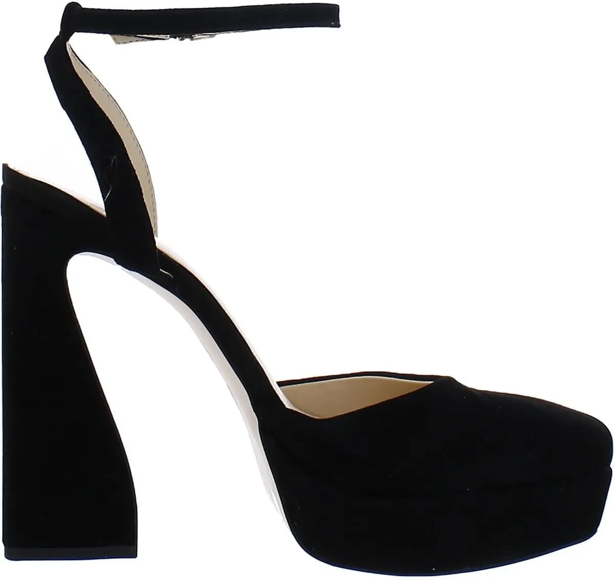 Jessica Simpson Womens Deirae Block Heel Chunky Heel Ankle Strap