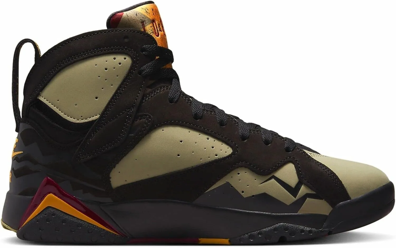 Jordan Men's 7 Retro SE Black Olive Black/Cherrywood Red (DN9782 001) - 11.5