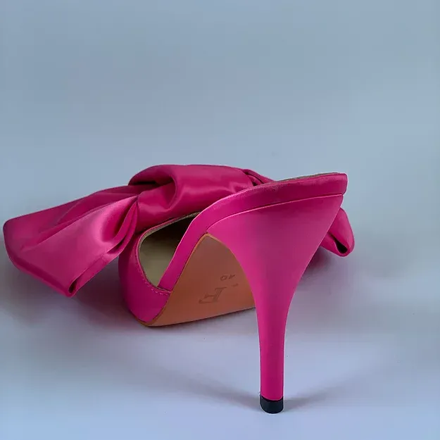 Kerttu Pink Bow Mule