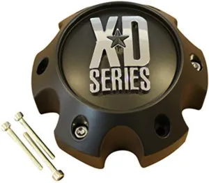 KMC XD Series 796 797 798 Matte Flat Black 6 Lug Wheel Rim Center Cap 1079L145 S708-06 ABS