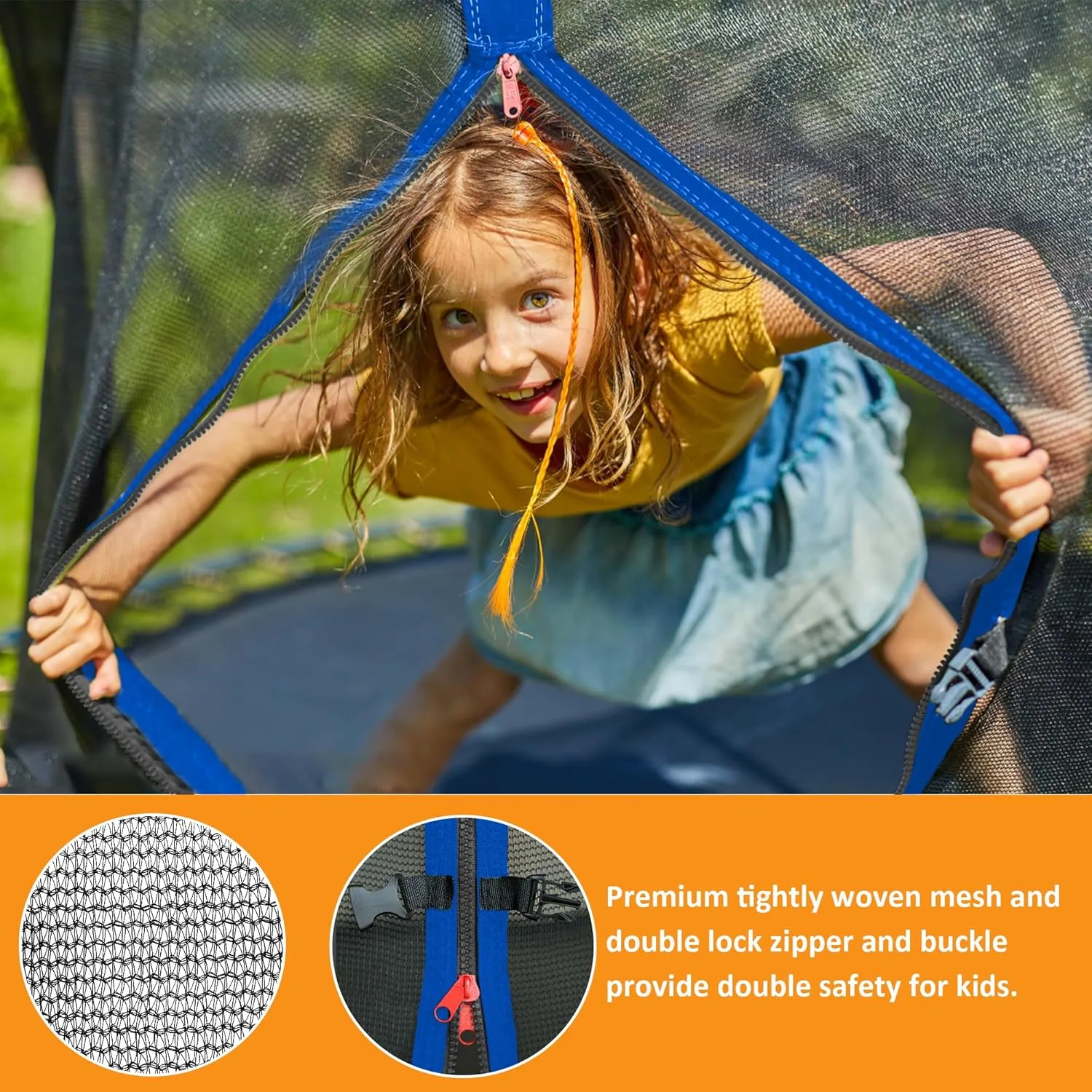 KOFUN 1500LBS 16 14 12 10 FT Trampoline for Kids and Adults Outdoor Trampolines with Safety Enclosure Net, Removable Basketball Hoop, Anti-Rust Coating Ladder, 2Pcs Ball 1Pc Pump, ASTM Approved